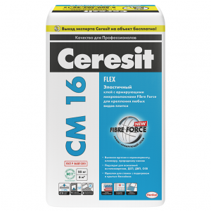 Клей для плитки эластичный CERESIT CM 16 25 кг